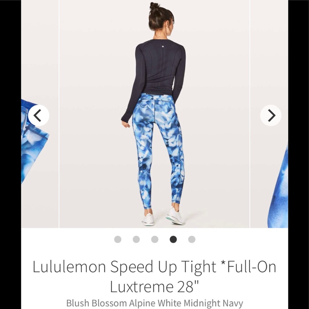 NWOT Lululemon speed up leggings size 4